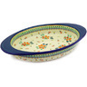 Polish Pottery Stoneware BAKER OVAL W/HANDLES