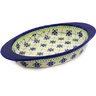 Polish Pottery Stoneware BAKER OVAL W/HANDLES