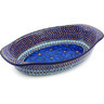 Polish Pottery Stoneware BAKER OVAL W/HANDLES