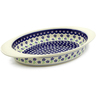 Polish Pottery Stoneware BAKER OVAL W/HANDLES