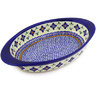 Polish Pottery Stoneware BAKER OVAL W/HANDLES