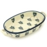 Polish Pottery Stoneware BAKER OVAL W/HANDLES