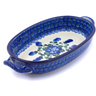 Polish Pottery Stoneware BAKER OVAL W/HANDLES