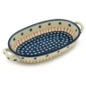 Polish Pottery Stoneware BAKER OVAL W/HANDLES
