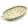 Polish Pottery Stoneware BAKER OVAL W/HANDLES