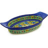 Polish Pottery Stoneware BAKER OVAL W/HANDLES