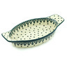 Polish Pottery Stoneware BAKER OVAL W/HANDLES