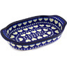 Polish Pottery Stoneware BAKER OVAL W/HANDLES