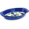 Polish Pottery Stoneware BAKER OVAL W/HANDLES