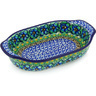 Polish Pottery Stoneware BAKER OVAL W/HANDLES