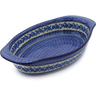 Polish Pottery Stoneware BAKER OVAL W/HANDLES