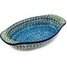 Polish Pottery Stoneware BAKER OVAL W/HANDLES