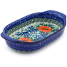 Polish Pottery Stoneware BAKER OVAL W/HANDLES