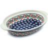 Polish Pottery Stoneware BAKER OVAL W/HANDLES