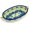 Polish Pottery Stoneware BAKER OVAL W/HANDLES