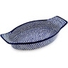Polish Pottery Stoneware BAKER OVAL W/HANDLES
