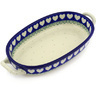 Polish Pottery Stoneware BAKER OVAL W/HANDLES