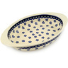 Polish Pottery Stoneware BAKER OVAL W/HANDLES