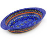 Polish Pottery Stoneware BAKER OVAL W/HANDLES