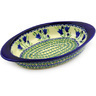 Polish Pottery Stoneware BAKER OVAL W/HANDLES