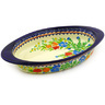 Polish Pottery Stoneware BAKER OVAL W/HANDLES