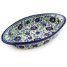 Polish Pottery Stoneware BAKER OVAL W/HANDLES