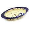 Polish Pottery Stoneware BAKER OVAL W/HANDLES