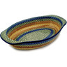 Polish Pottery Stoneware BAKER OVAL W/HANDLES