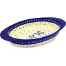 Polish Pottery Stoneware BAKER OVAL W/HANDLES