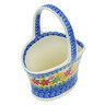 Polish Pottery Basket with Handle 7&quot; Fall Vibes