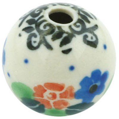 Polish Pottery Bead 1&quot; A Touch Of Spring