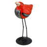 Ceramic Bird Figurine 15&quot; Red