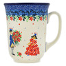 Polish Pottery Bistro Mug A Flower Fairytale UNIKAT