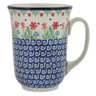 Polish Pottery Bistro Mug Babcia&#039;s Garden