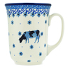 Polish Pottery Bistro Mug Cow That Jumped Over The Moon