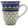Polish Pottery Bistro Mug Primrose Trellis