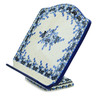 Polish Pottery Book Stand 9&quot; Flowers At Dusk