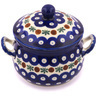 Polish Pottery Bouillon Cup with Lid 12 oz Mosquito