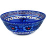 Polish Pottery Bowl 10&quot; Blue Heaven UNIKAT