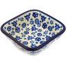Polish Pottery Bowl 3&quot; Blue Confetti