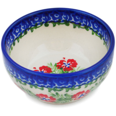 Polish Pottery Bowl 3&quot; Midsummer Bloom