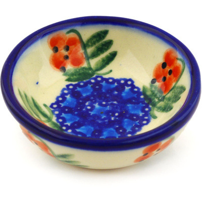 Polish Pottery Bowl 3&quot; Red Berries
