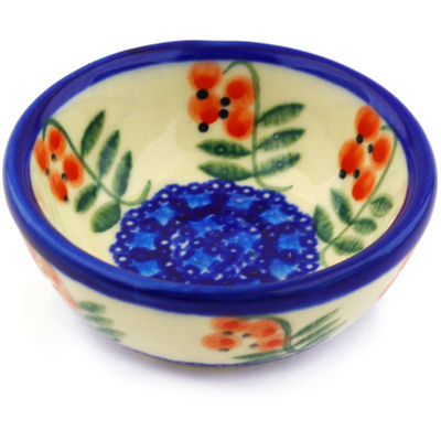 Polish Pottery Bowl 3&quot; Red Berries