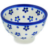 Polish Pottery Bowl 4&quot; Forget Me Not Swirls