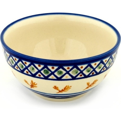 Polish Pottery Bowl 5&quot; Autumn Wheat