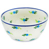 Polish Pottery Bowl 5&quot; Blueberry Forest