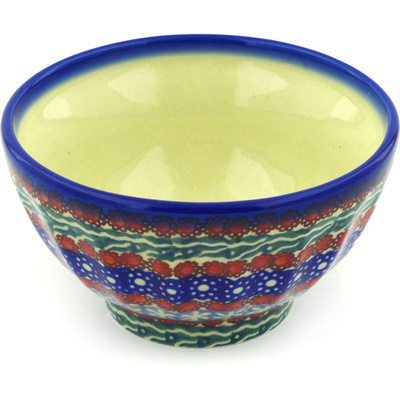 Polish Pottery Bowl 5&quot; Daisy UNIKAT