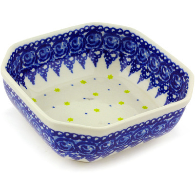 Polish Pottery Bowl 5&quot; Evening Frost
