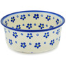 Polish Pottery Bowl 5&quot; Forget Me Not Swirls