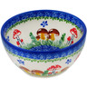 Polish Pottery Bowl 5&quot; Gardens In Poland